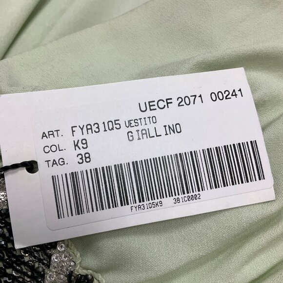 Giorgio Armani Mint Green Embellished Strapless Cocktail Dress - Picture 5 of 5